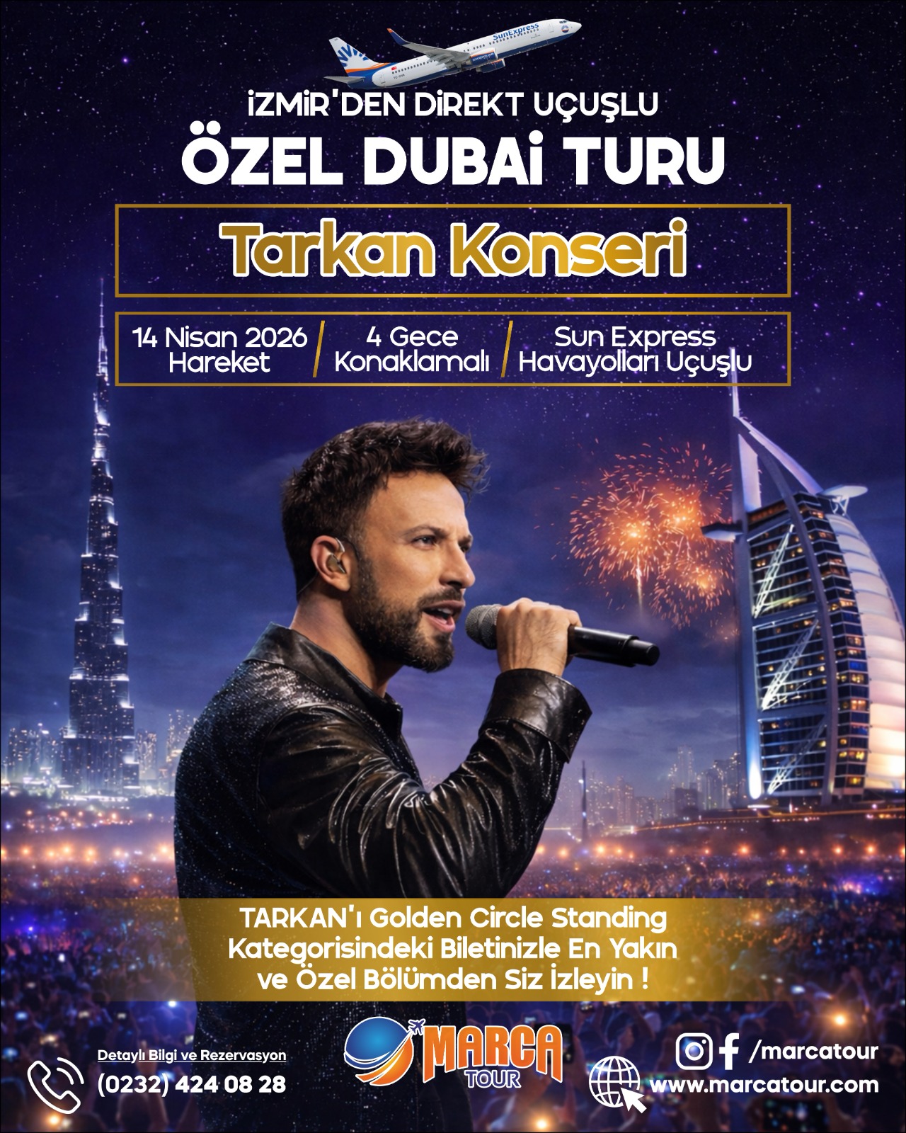 İZMİR’den TARKAN KONSERİ ÖZEL DUBAİ TURU