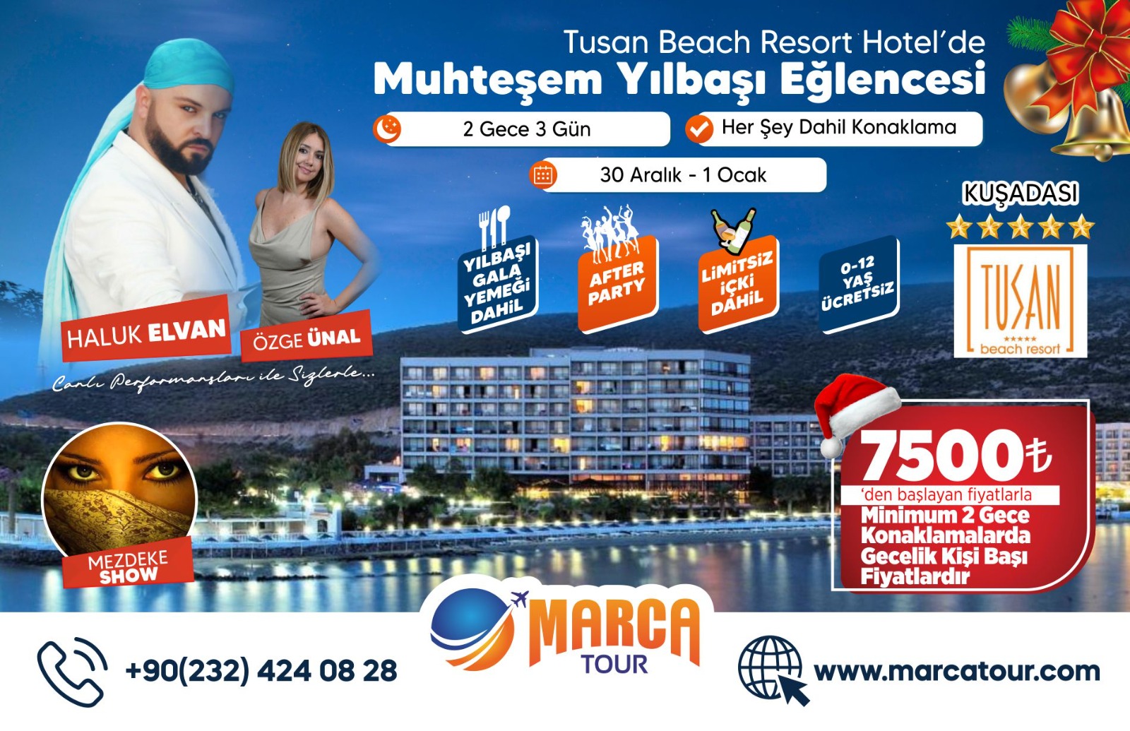 Tusan Beach Resort / Kuşadası / 2026 Yılbaşı